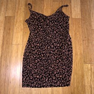 Forever 21 Sparkly Cheetah Cowl Dress